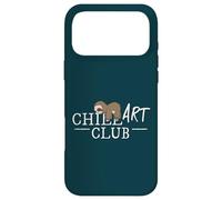 Chill Art Club! Procrastinating Sloth Doing Nothing Case for iPhone 17 Pro Max