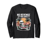 Chill Art with Karma Patience Vacation Vibes Zen Halloween Long Sleeve T-Shirt
