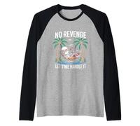 Chill Art with Karma Patience Vacation Vibes Zen Halloween Raglan Baseball Tee