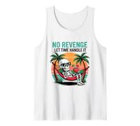 Chill Art with Karma Patience Vacation Vibes Zen Halloween Tank Top