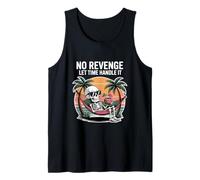 Chill Art with Karma Patience Vacation Vibes Zen Halloween Tank Top