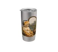 Chill Bearded Dragon Lizard Music Love Stainless Steel Insulated Tumbler
