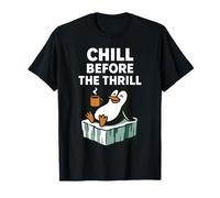 Chill Before The Thrill Penguin Fun Winter Vibes T-Shirt