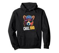 CHILL BRO Bear Pullover Hoodie