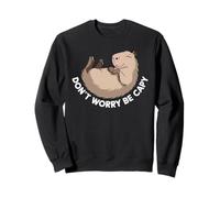 Chill Capybara Relax Vibes Graphic Dont Worry Be Capy Sweatshirt