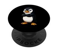 Chill Cartoon Penguin Gamer Design PopSockets Adhesive PopGrip