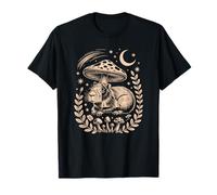 Chill cottagecore Capybara Enjoying the Magical Night Sky T-Shirt