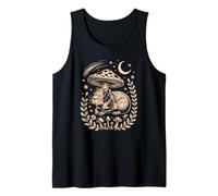 Chill cottagecore Capybara Enjoying the Magical Night Sky Tank Top