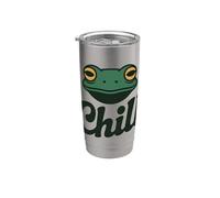 Chill Cute Frog Face Cartoon Stainless Steel Insulated Tumbler