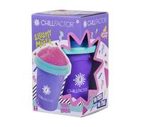 Chill Factor Color Shock Slushy Maker Power Purple - Reusable Slushy Maker Cup Homemade Slushies Squeeze Cup Slushy Maker Kitchen Toy