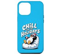 Chill For The Holidays Cute Holiday Christmas Santa Penguin Case for iPhone 12 Pro Max