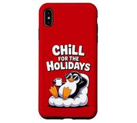 Chill For The Holidays Cute Winter Holiday Christmas Penguin Case for iPhone XS Max