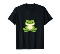 Chill Frog Cute Relaxed Frog Meme Tee Minimal Aesthetic T-Shirt