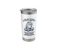 Chill Frog Funny Existential Dread Meme Stainless Steel Insulated Tumbler
