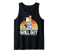 Chill Guy Meme Funny Grill Guy Bratwurst Grill Chef Grill Tank Top