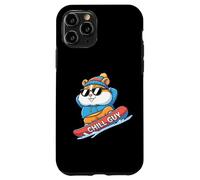 Chill Guy Snowboard Hamster Cool Snow Rider Case for iPhone 11 Pro