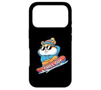 Chill Guy Snowboard Hamster Cool Snow Rider Case for iPhone 17 Pro