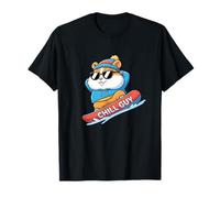 Chill Guy Snowboard Hamster Cool Snow Rider T-Shirt