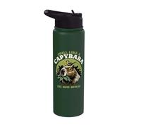 Chill Like a Capybara Eat Rest Repeat Design Stainless Steel Insulated Water Bottle