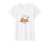 Chill Like A Capybara: Relaxed Animal Lover's Mantra T-Shirt, Women, White, XL