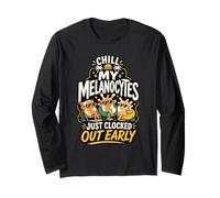 Chill Melanocytes Clocked Out Early Long Sleeve T-Shirt