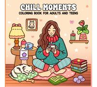 Chill Moments Cute Girls and Boys: 40 Relaxing Coloring Pages for Teens and Adults | Cozy Aesthetic Coloring Book for Relaxation and Creative Fun