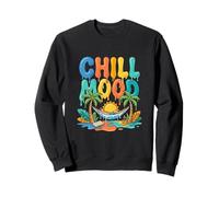 Chill Mood Tropical Hammock Sunset Relax Vibes Sweatshirt
