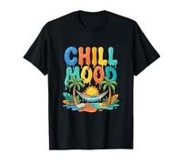 Chill Mood Tropical Hammock Sunset Relax Vibes T-Shirt