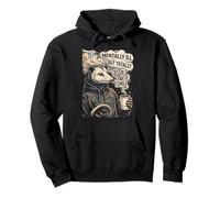 Chill Opossum Coffee Vapor Street Art Relax Vibe Graphic Pullover Hoodie