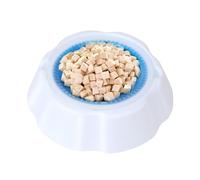 Chill Out Dog Bowl - White Ceramic Glazed Finish, Outdoor Cat and Dog Bowl, Cooling Pet Hydration Pot, Cooling Bowl for Pets, Cooling Basin