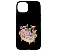 Chill Pig In Ice Bath With Tropical Cocktails Case for iPhone 15 Plus