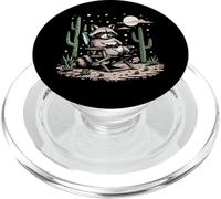 Chill Raccoon Desert Night Calm Aesthetic Animal Art PopSockets PopGrip for MagSafe