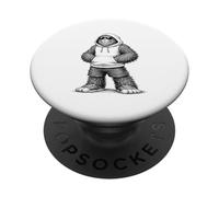 Chill Sunglasses Sasquatch In Hoodie And Shorts PopSockets Adhesive PopGrip