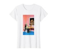 Chill Surreal Alien Value Graphic T-Shirt, Women, White, XS
