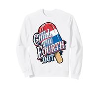 Chill the 4th Out Funny Rocket Pop design Sweatshirt