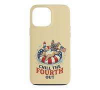 Chill The Forth Fourth Out French Bulldog 4th of July Dog Case for iPhone 13 Pro Max