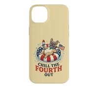 Chill The Forth Fourth Out French Bulldog 4th of July Dog Case for iPhone 14 Plus