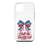 Chill The Fourth Out American Flag Coquette Bow Case for iPhone 12/12 Pro