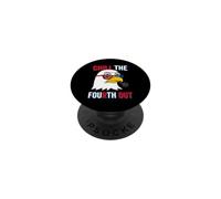 Chill The Fourth Out Bald Eagle Shutter Shades PopSockets Adhesive PopGrip