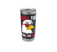 Chill The Fourth Out Bald Eagle Shutter Shades Stainless Steel Insulated Tumbler
