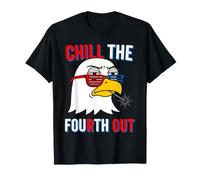 Chill The Fourth Out Bald Eagle Shutter Shades T-Shirt
