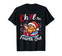 Chill The Fourth Out Capybara Funny July 4th T-Shirt