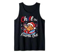 Chill The Fourth Out Capybara Funny July 4th Tank Top