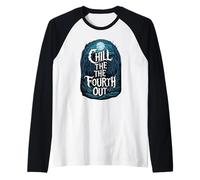 Chill The Fourth Out Forest Gothic Halloween Tee Raglan Baseball Tee