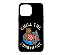 Chill The Fourth Out Funny Bear Pool Float Case for iPhone 13 Pro Max
