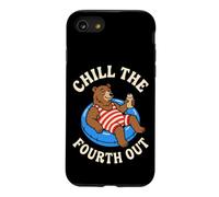 Chill The Fourth Out Funny Bear Pool Float Case for iPhone SE (2020) / 7/8