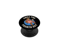 Chill The Fourth Out Funny Bear Pool Float PopSockets Adhesive PopGrip