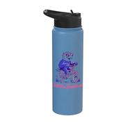 Chill The Fourth Out Funny Eagle Retro Vacation Stainless Steel Insulated Water Bottle