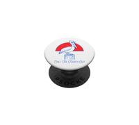 Chill The Fourth Out Funny Pelican Coastal Vacation PopSockets Adhesive PopGrip