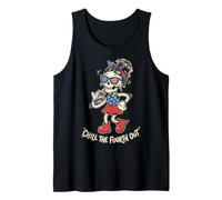 Chill The Fourth Out Funny Skeleton 4th of July Tank Top